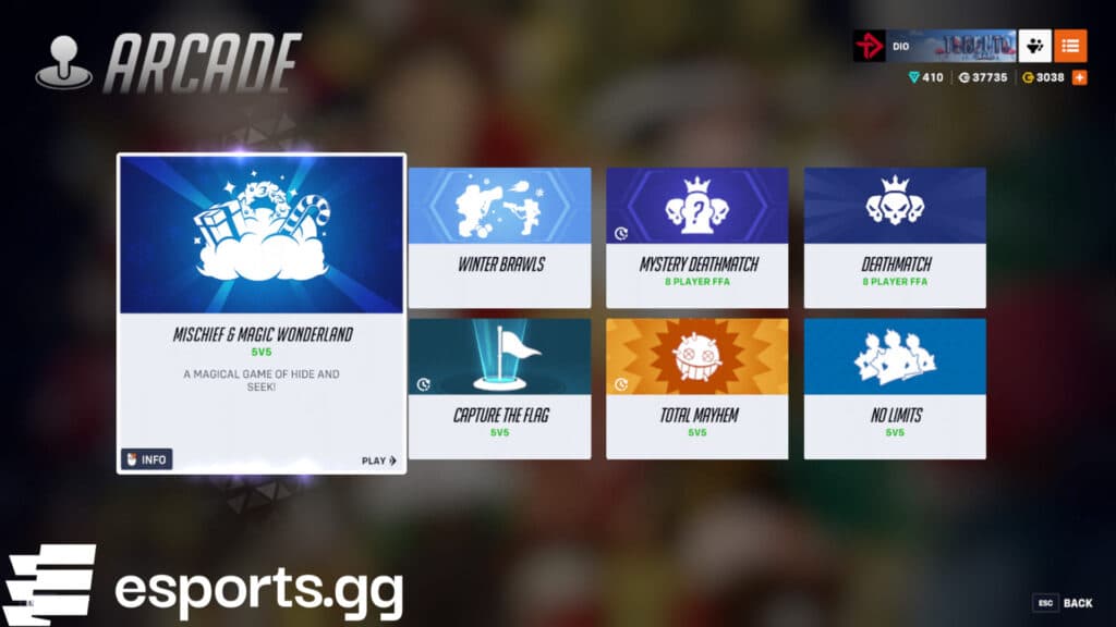 How to access the game mode (Screenshot via esports.gg)