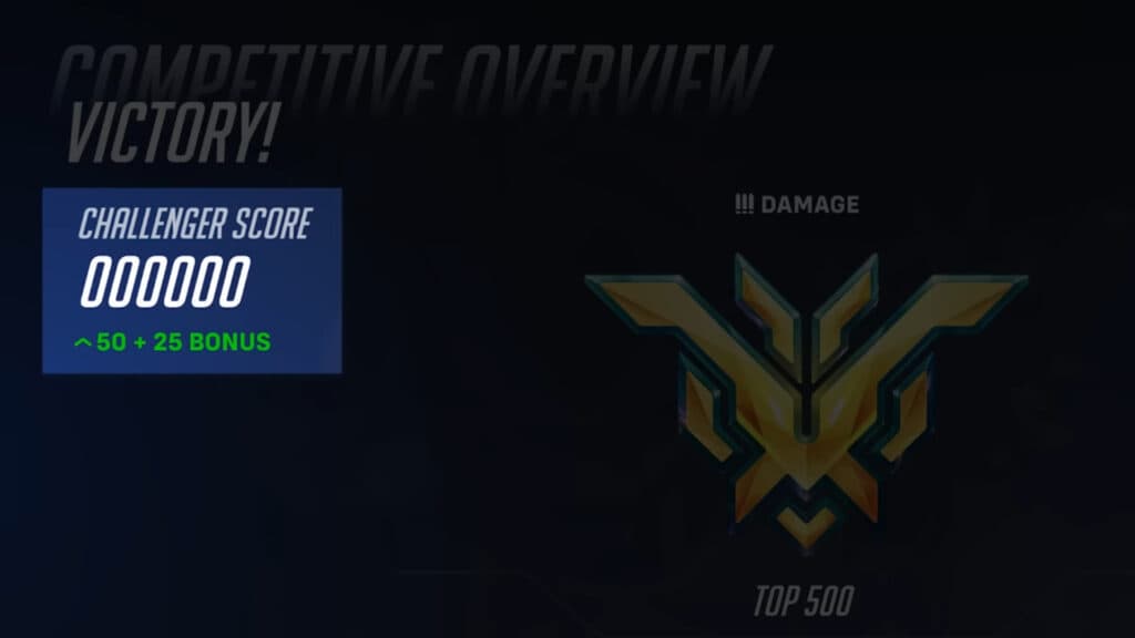 Challenger Score in Overwatch 2 (Image via Blizzard Entertainment)