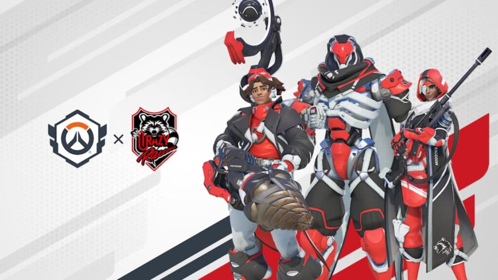 Team Crazy Raccoon's Overwatch 2 skins (Image via Blizzard Entertainment)