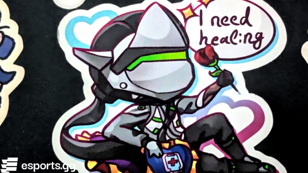 Rubiart's Genji sticker (Photo via esports.gg)