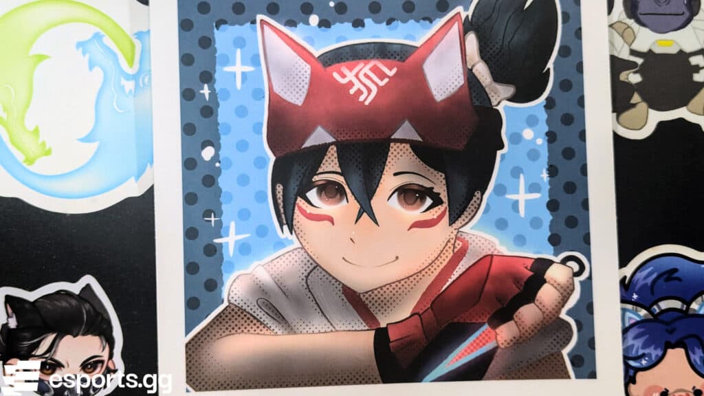 AnabeoArt's Kiriko print (Photo via esports.gg)