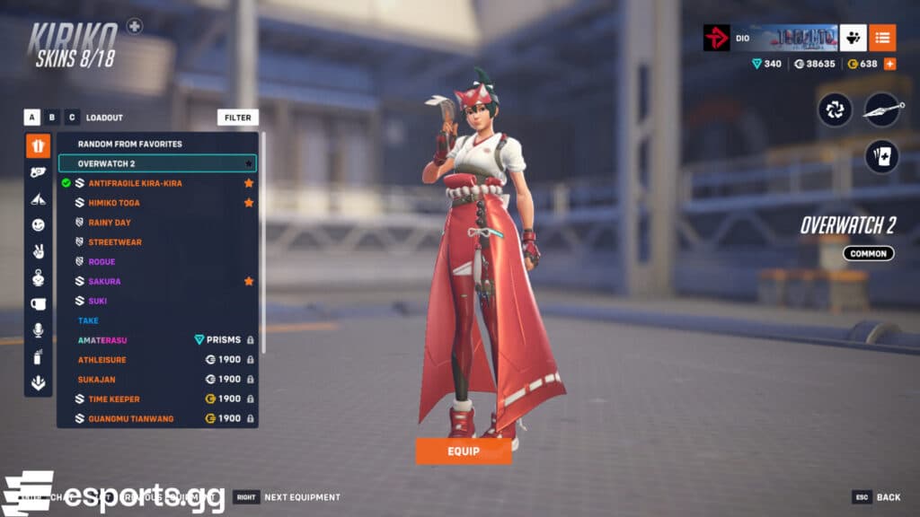 Kiriko in Overwatch 2 (Screenshot via esports.gg)