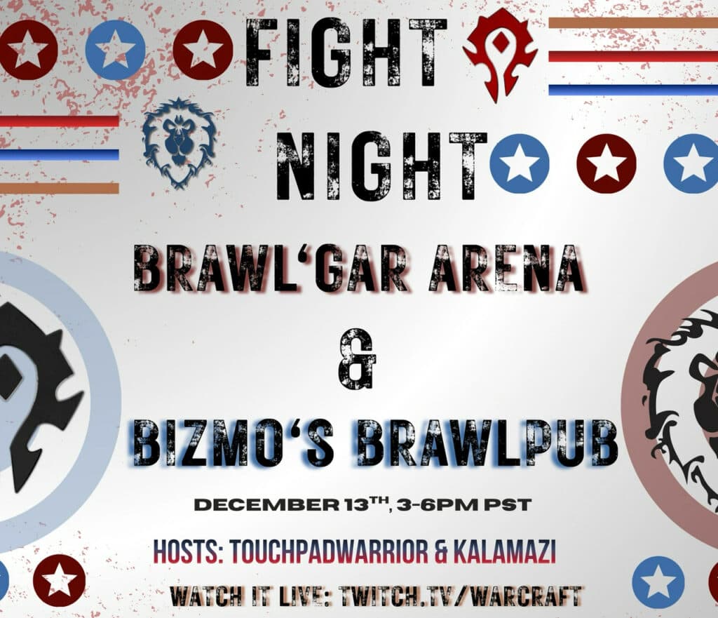 Brawler's Guild Fight Night invitation (Image via Dravvie and Warcraft Cares)