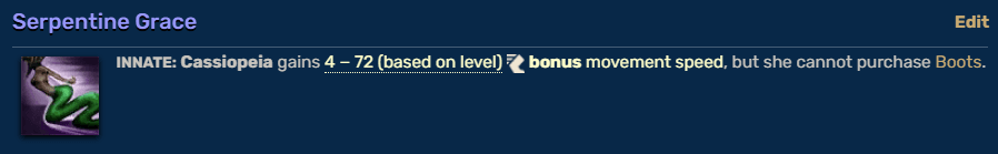 Cassiopeia's old passive (Image by League of Legends Wiki)