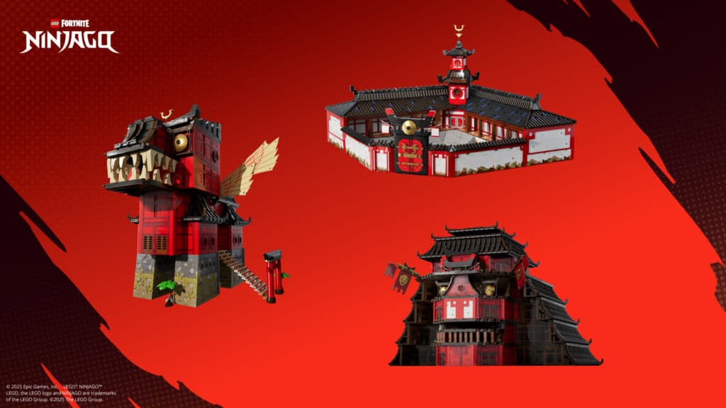 LEGO Pass NINJAGO Builds (Image via Epic Games)