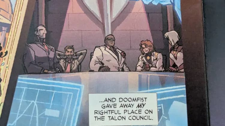 Vialli is the character to the left of Doomfist (Image via Blizzard Entertainment | Photo via esports.gg)