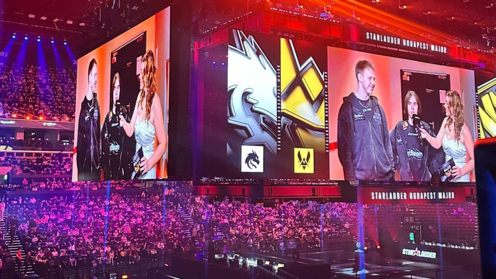 The arena before the Team Spirit and Team Vitality match (Image by esports.gg)