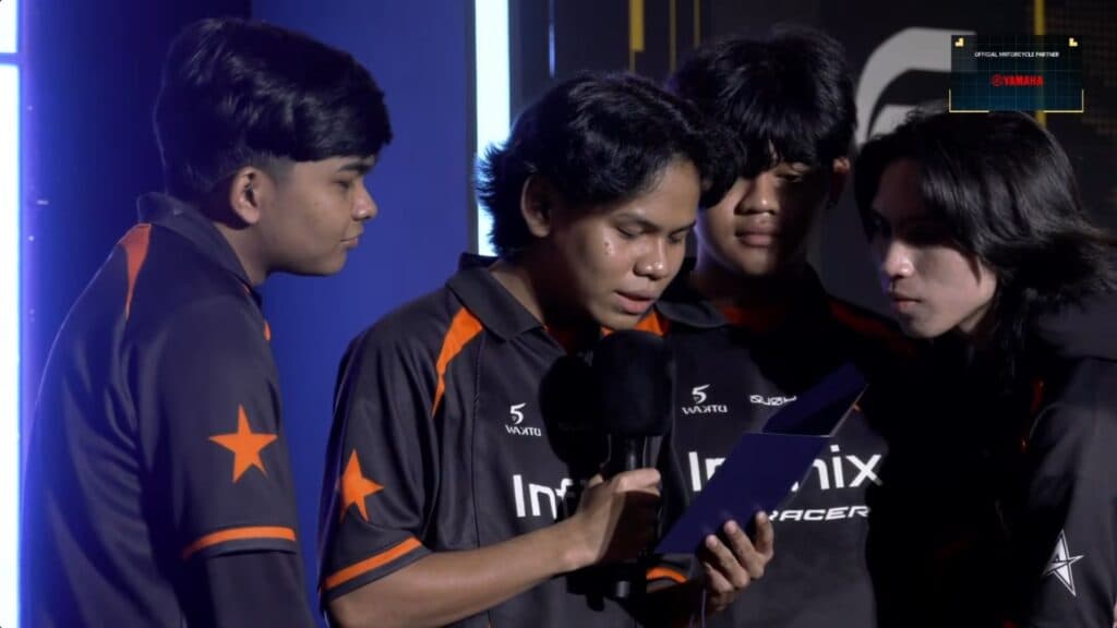 Aero Esports players after being eliminated from the MPL MY Season 16 (Image via Mobile Legends: Bang Bang on YouTube )