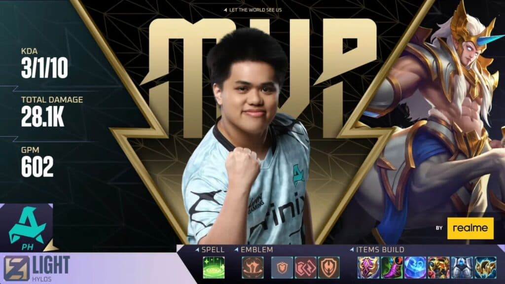 Light was the unstoppable force in Game 1. (Image via MOONTON Games)