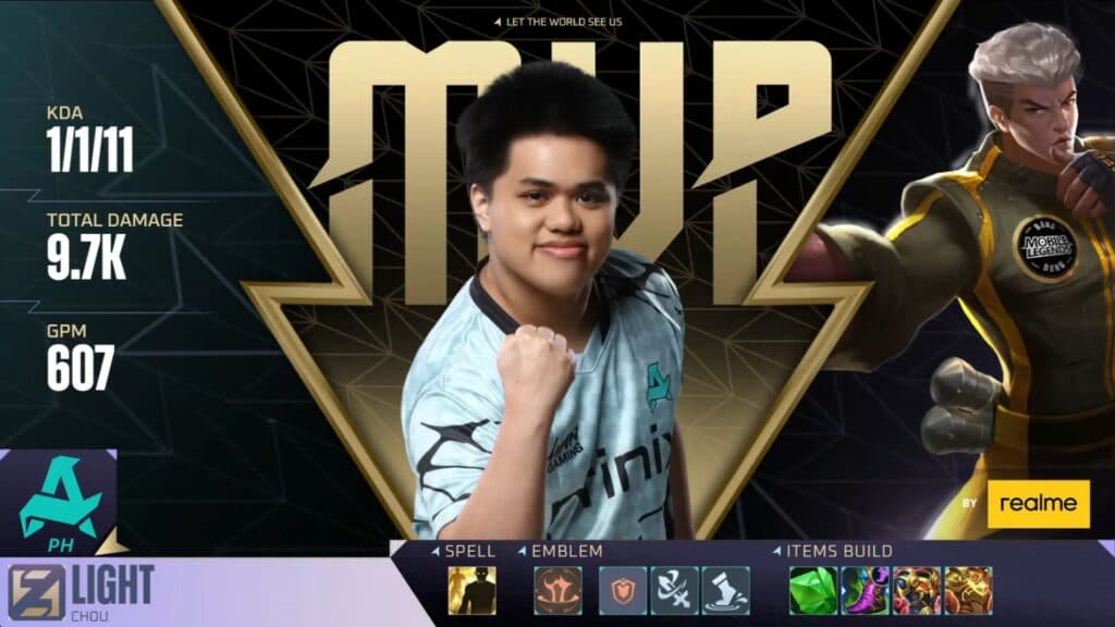 Another outstanding performance from Light. (Image via MOONTON Games)