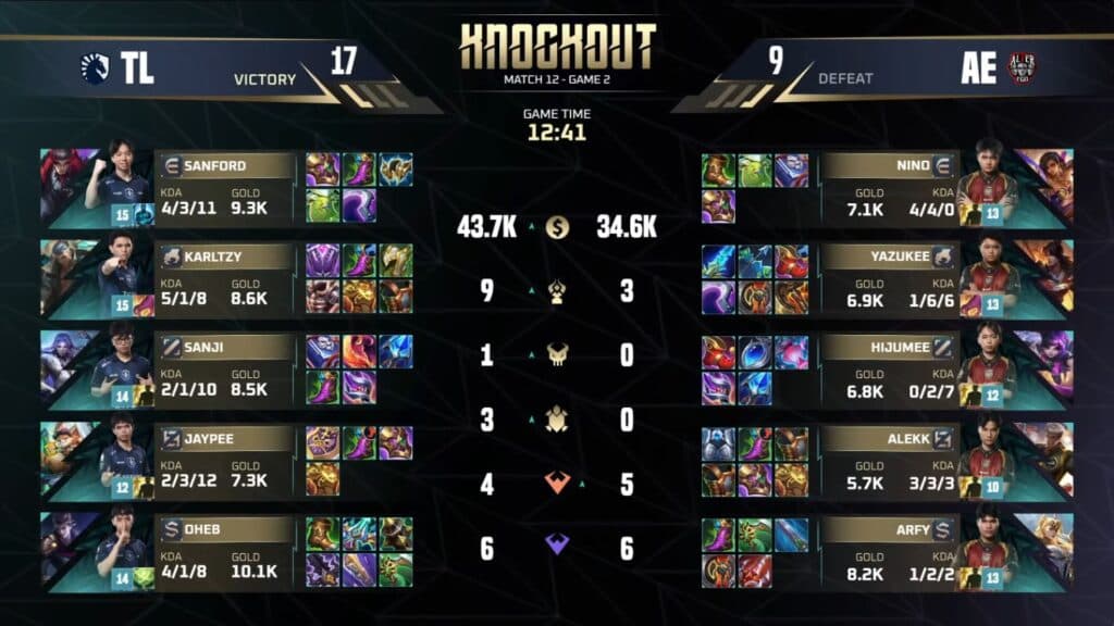 TLPH claps back in the second round. (Image via MOONTON Games)