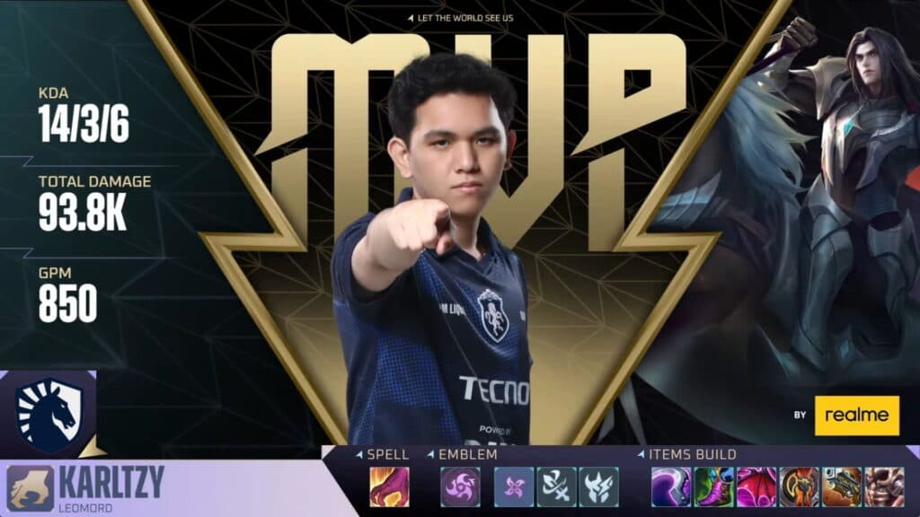 KarlTzy snowballed out of control in Game 3. (Image via MOONTON Games)