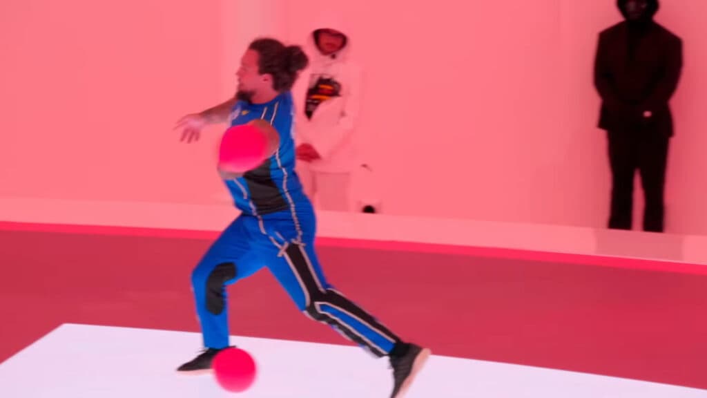 This episode had an intense game of dodgeball (Image via Prime Video | MrBeast)