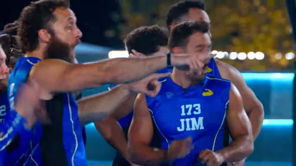 The remaining contestants react to seeing the cube challenge (Image via Prime Video | MrBeast)