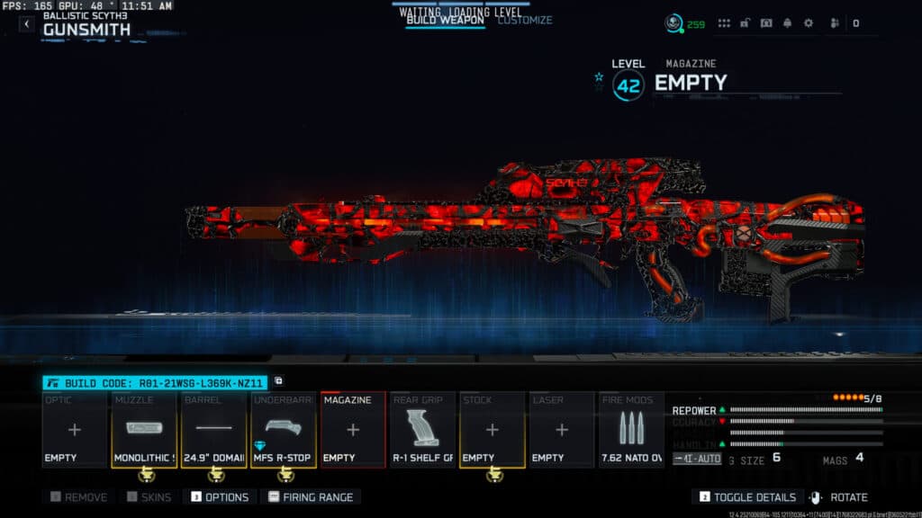 The VS Recon loadout in Warzone. Screenshot by esports.gg