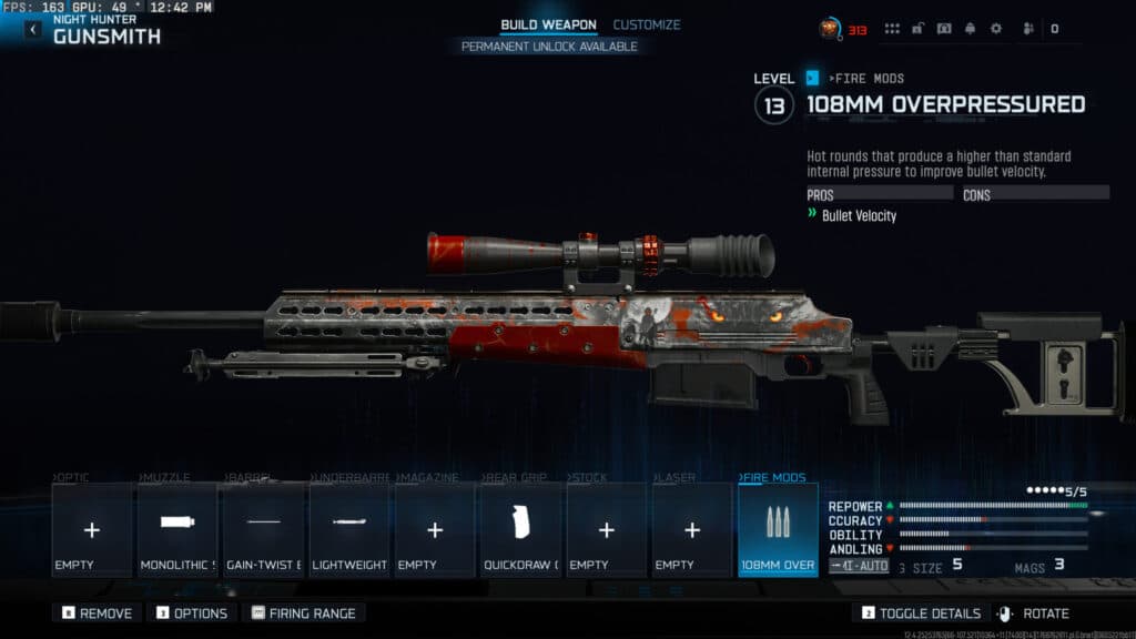 The HDR loadout in Warzone. Screenshot by esports.gg