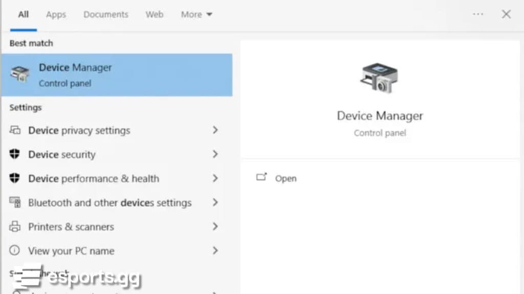 Update your drivers (Screenshot via esports.gg)