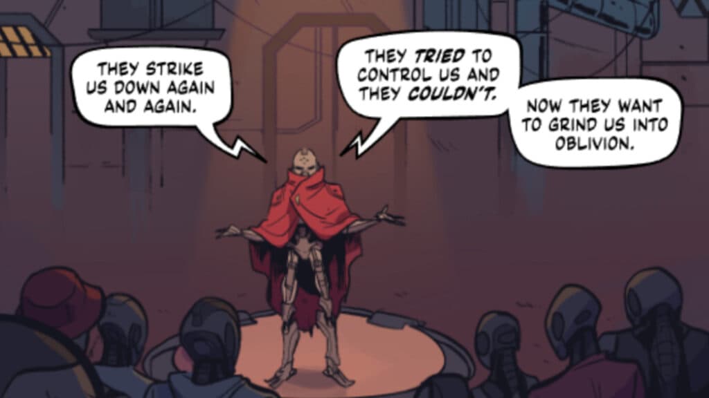 Kace from the "London Calling" comics (Image via Blizzard Entertainment)