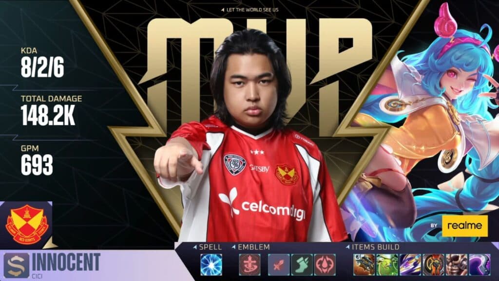 Innocent is the MVP of Game 2 (Image via Moonton Games)