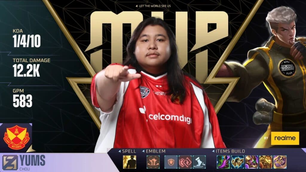 YumS' player profile (Image via Moonton Games)