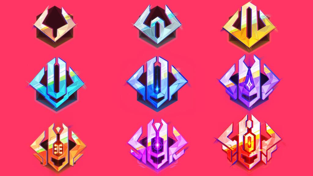 There are nine basic ranks in total and 23 ranks when counting tiers (Images via NetEase Games)