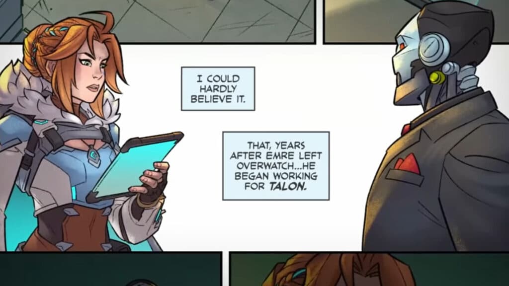 Freja discovering Emre's association with Talon (Image via Blizzard Entertainment)