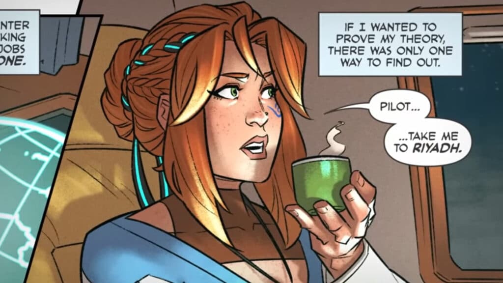 Freja heads to Riyadh to track down Emre (Image via Blizzard Entertainment)