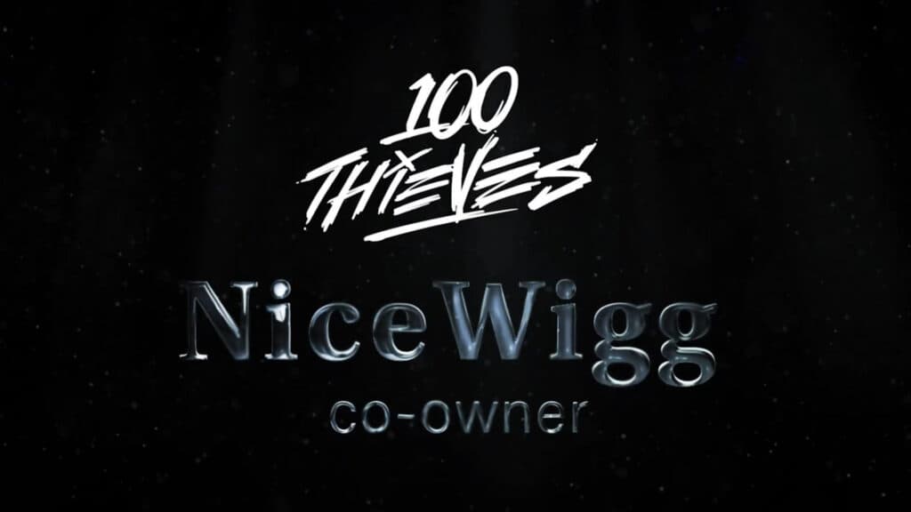 NiceWigg joined 100 Thieves back in 2021 as a content creator (Image via 100 Thieves)