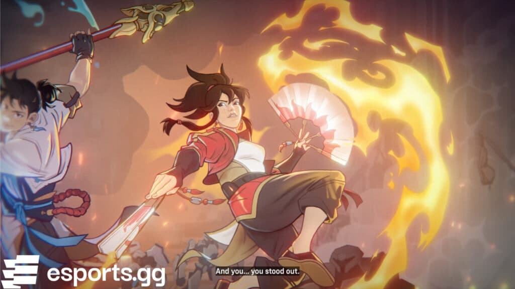 The scene showed Anran as Winston said this line (Screenshot via esports.gg)