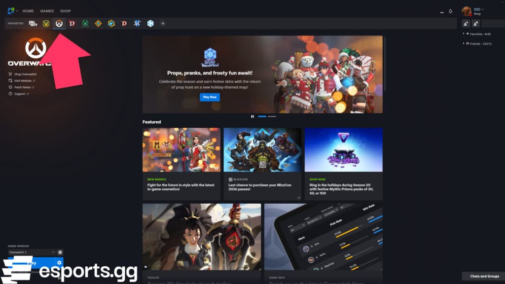 How to pre-download the Overwatch 2 Season 20 mid-season patch (Screenshot via esports.gg)