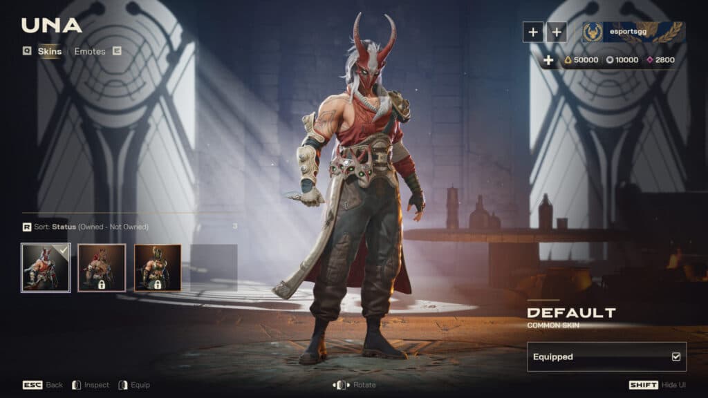 Una skins (Screenshot via esports.gg)