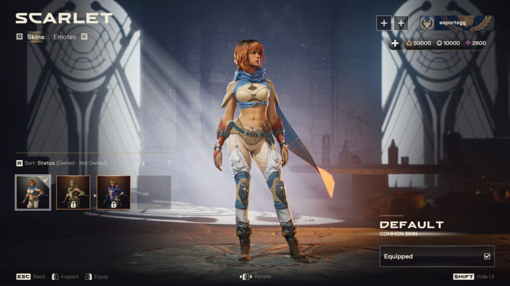 Scarlet skins (Screenshot via esports.gg)