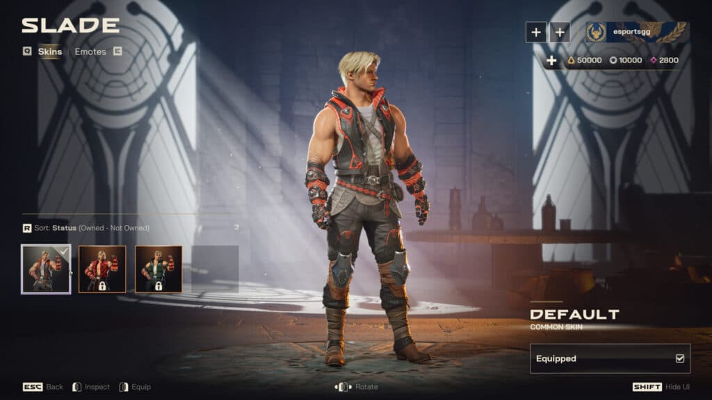 Slade skins (Screenshot via esports.gg)