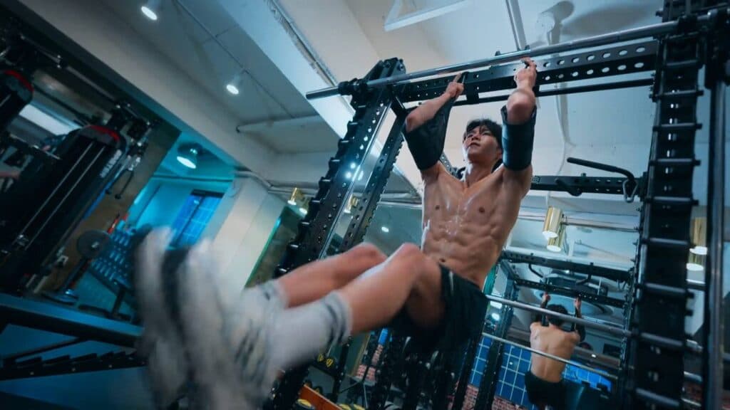 In a gym (Image via Netflix)