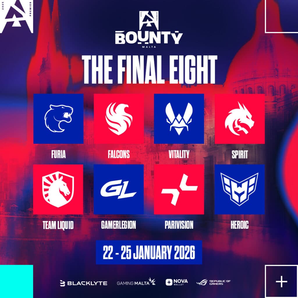 Teams at the LAN Finals of BLAST Bounty Winter 2026 (Image via BLAST)