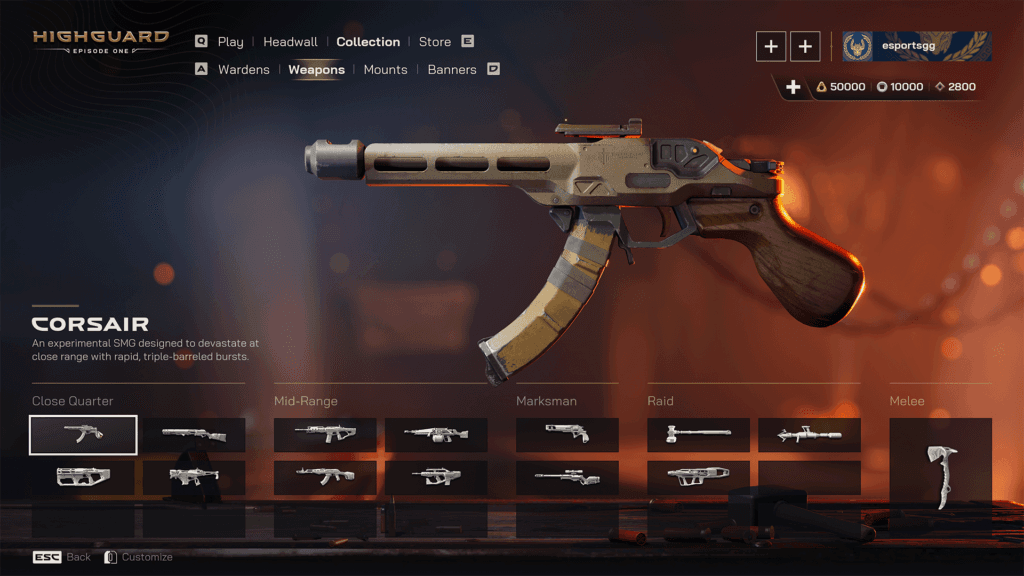 The Corsair SMG (Image via esports.gg)