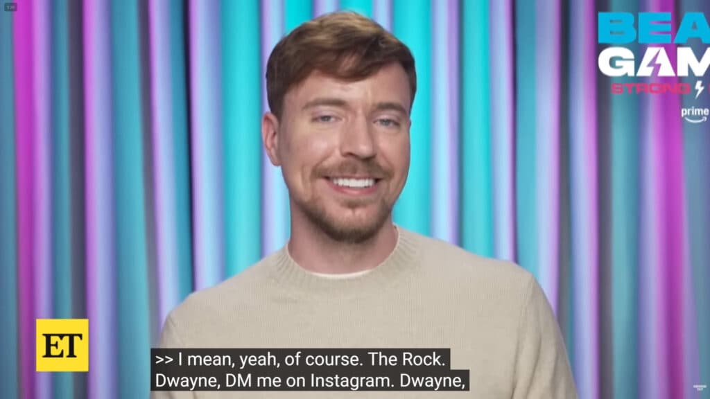 Beast Games Season 3 the rock (Image via Entertainment Tonight)