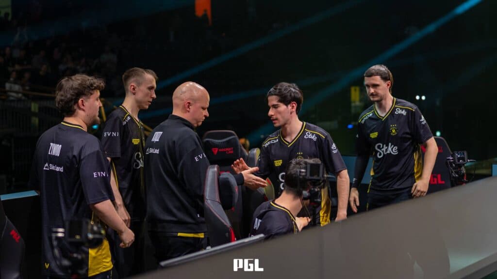 CS2 Vitality during the PGL Cluj-Napoca 2026 playoffs (Image via PGL)