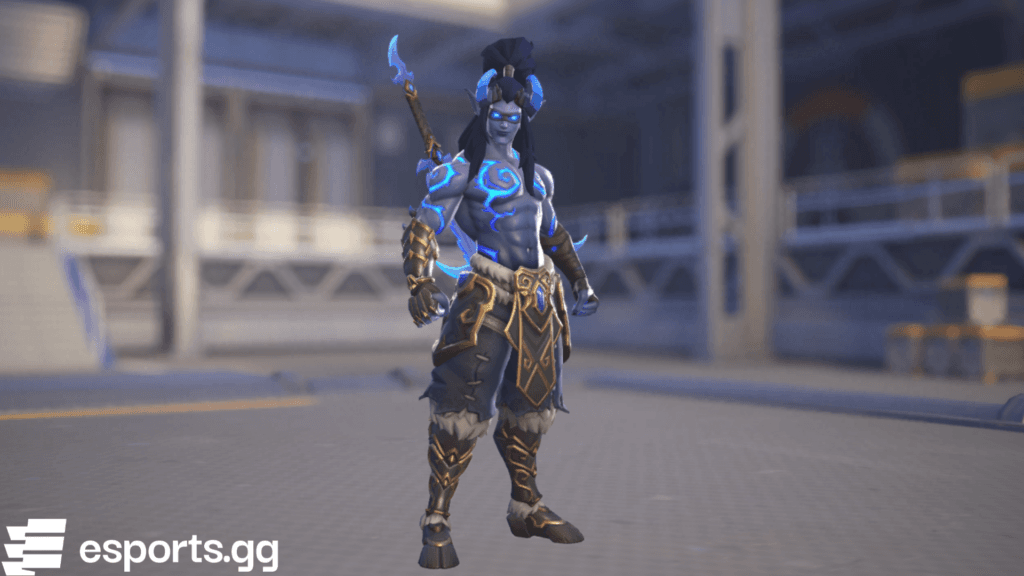 The legendary Devourer Genji skin in Overwatch (Screenshot via esports.gg)