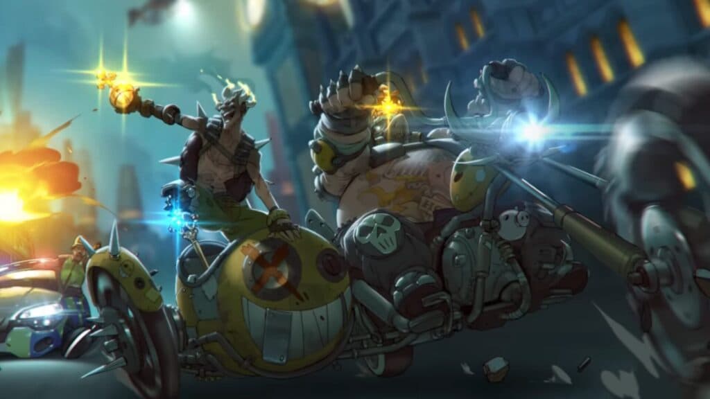 Some of Uniwatch's top Overwatch 2 voice lines include those from Junkrat and Roadhog (Image via Blizzard Entertainment)