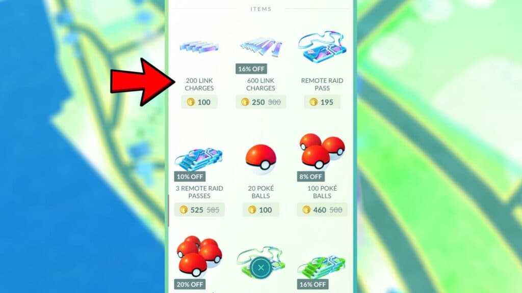 Link Charges at the Shop (Image via esports.gg)