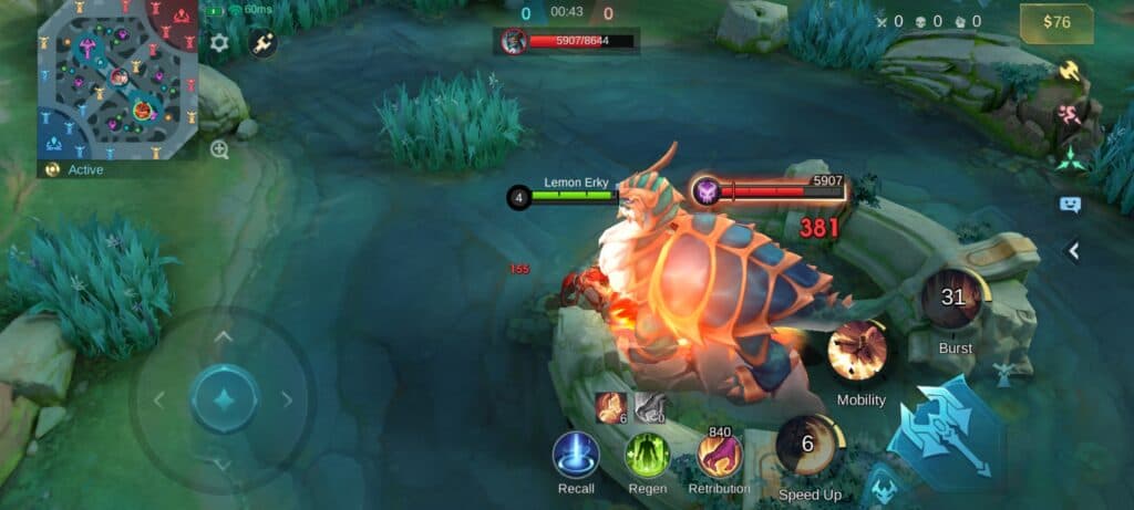Fighting Spirit stacks enhance basic attacks (Screenshot via esports.gg)