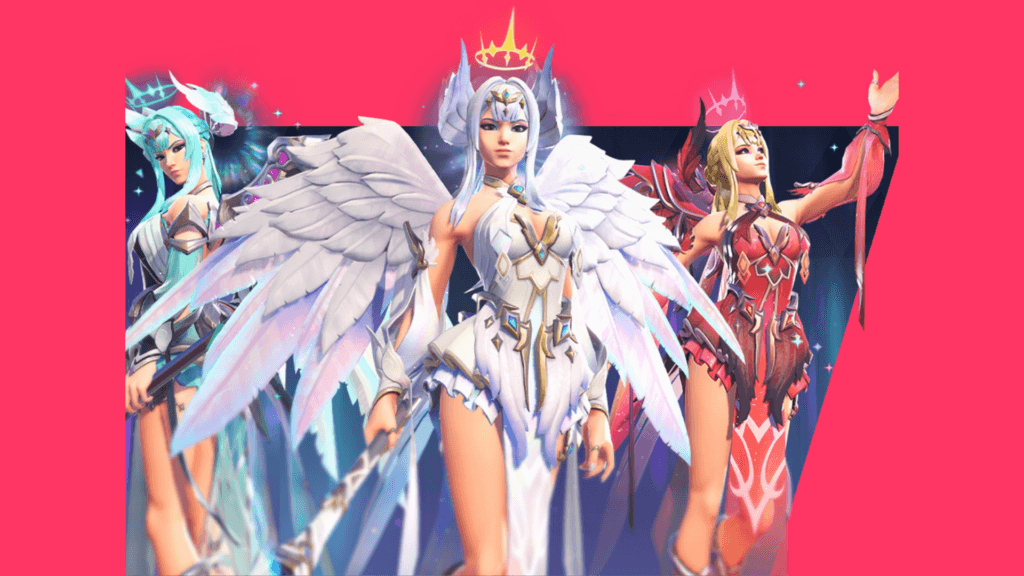 The Celestial Guardian Mercy skin and its customizations (Image via Blizzard Entertainment)