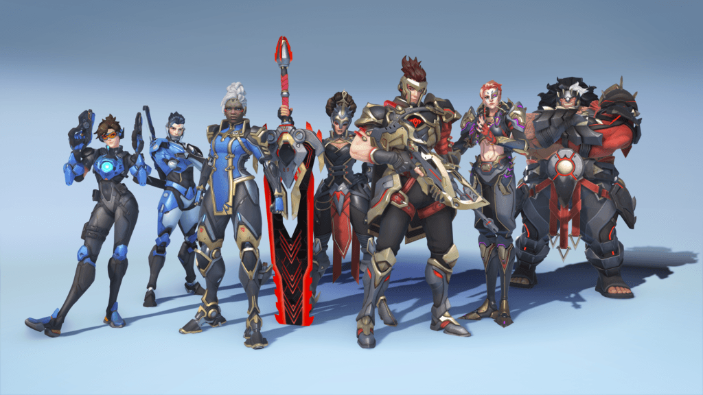 Overwatch Season 1 Battle Pass skins (Image via Blizzard Entertainment)