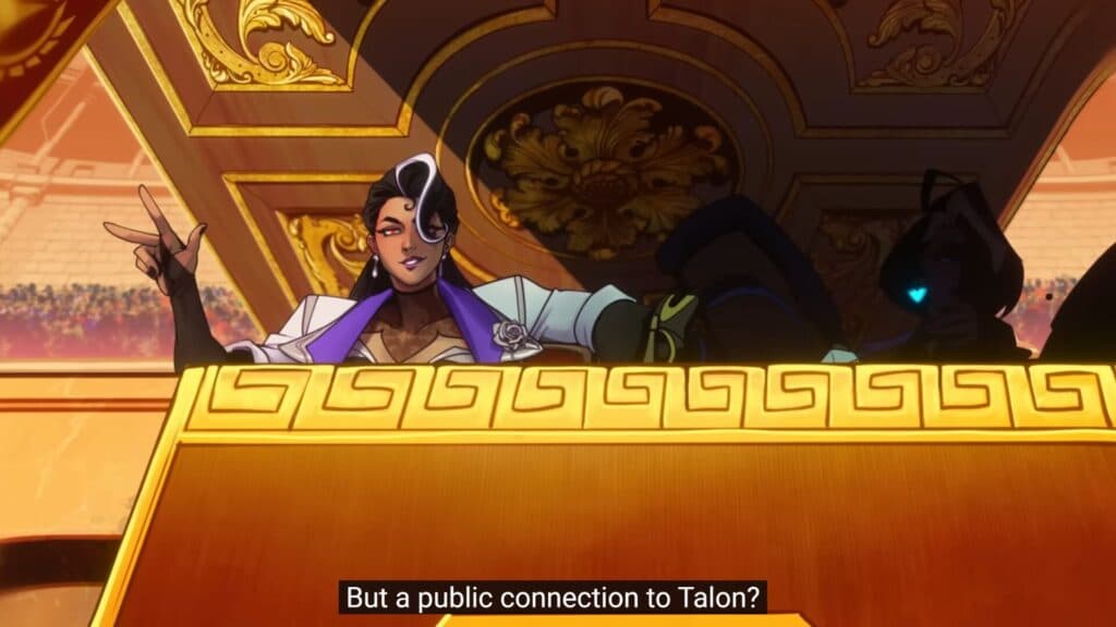 Vendetta talks about the Vishkar and Talon connection (Image via Blizzard Entertainment)