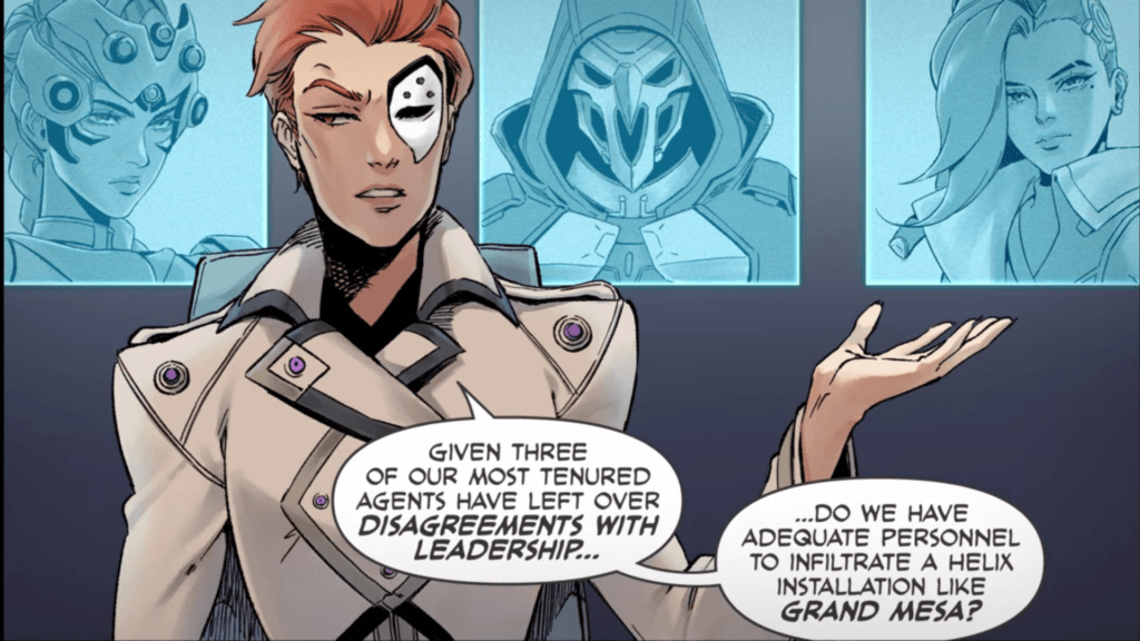 Widowmaker, Reaper, and Sombra left Talon (Image via Blizzard Entertainment)