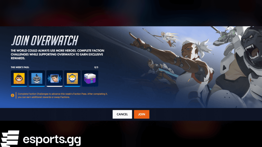 Team Overwatch rewards (Screenshot via esports.gg)