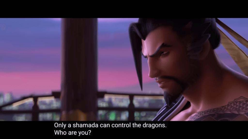 Hanzo in the "Dragons" cinematic (Image via Blizzard Entertainment)