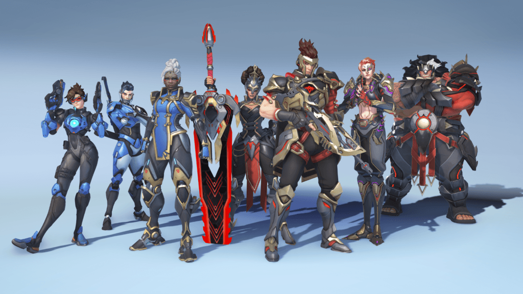 Overwatch Season 1 Battle Pass skins (Image via Blizzard Entertainment)