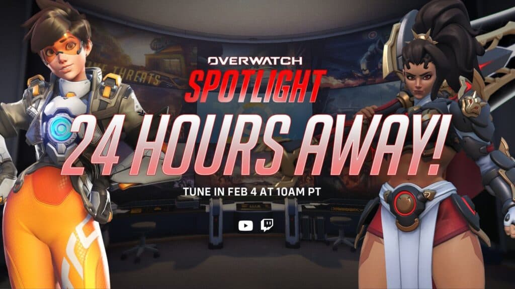 An example of an asset used to promote the Overwatch Spotlight event (Image via Blizzard Entertainment)